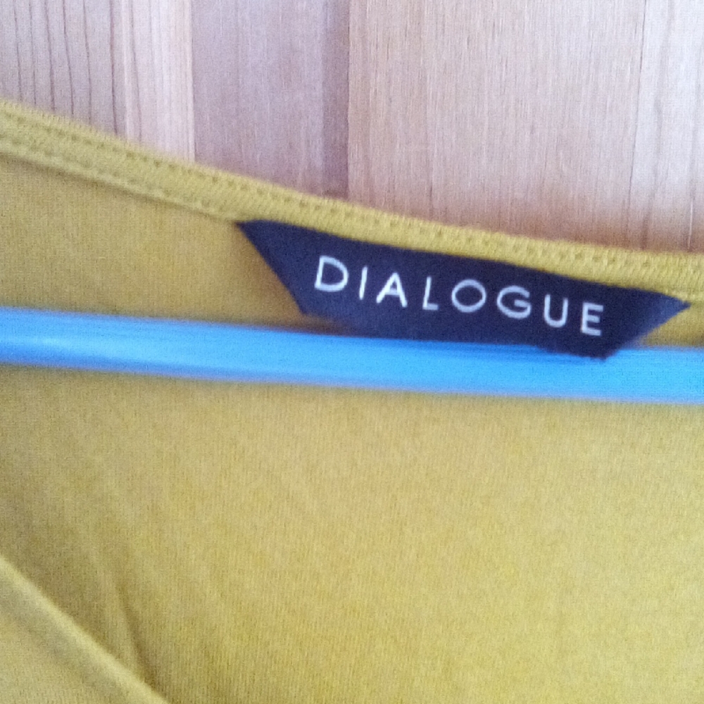 Dialogue Mustard Yellow Tunic Top